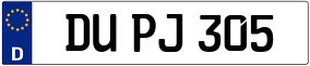 Trailer License Plate